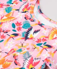 Conjunto-Infantil-Estampado-Passaros-de-Blusa-Manga-Curta---Short--Rosa-9766716-Rosa_3