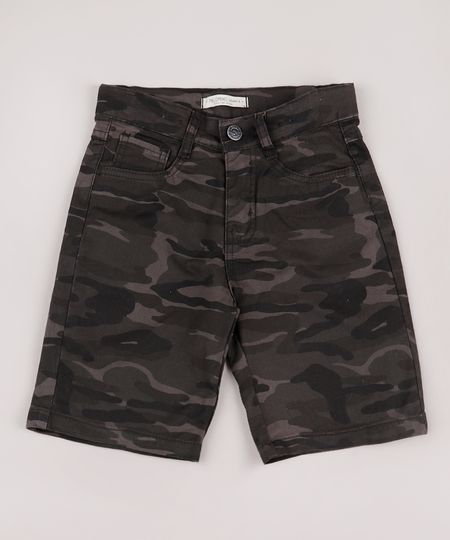 Bermuda-de-Sarja-Infantil-Estampada-Camuflada-Verde-Militar-9761827-Verde_Militar_1
