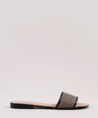 Rasteira-Slide-Feminina-Beira-Rio-Conforto-Estampada-Xadrez-Preta-9753124-Preto_1