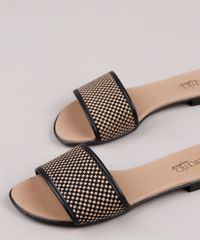 Rasteira-Slide-Feminina-Beira-Rio-Conforto-Estampada-Xadrez-Preta-9753124-Preto_2
