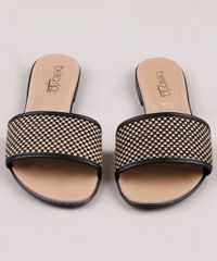 Rasteira-Slide-Feminina-Beira-Rio-Conforto-Estampada-Xadrez-Preta-9753124-Preto_4