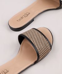 Rasteira-Slide-Feminina-Beira-Rio-Conforto-Estampada-Xadrez-Preta-9753124-Preto_5
