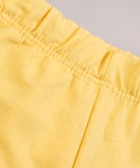 Conjunto-Infantil-Frozen-de-Blusa-Manga-Curta-Cinza-Mescla---Short-em-Moletom-Amarelo-9804487-Amarelo_5