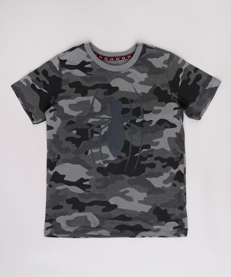 Camiseta-Infantil-Homem-Aranha-Estampada-Camuflada-Manga-Curta--Chumbo-9814685-Chumbo_1 Camiseta-Infantil-Homem-Aranha-Estampada-Camuflada-Manga-Curta--Chumbo-9814685-Chumbo_1