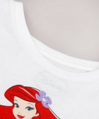 Conjunto-Infantil-Pequena-Sereia-Ariel-de-Blusa-Manga-Curta-Off-White---Short-em-Moletom-Vermelho-9742279-Vermelho_5