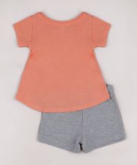 Conjunto-Infantil-Dalmatas-de-Blusa-Manga-Curta-Coral---Short-em-Moletom-Coral-9742285-Coral_2