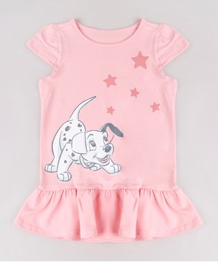 Vestido-Infantil-Dalmatas-com-Babado-Manga-Curta-Rosa-9742266-Rosa_1