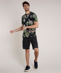 Bermuda-de-Sarja-Masculina-Blueman-com-Cordao-Preta-9760234-Preto_3