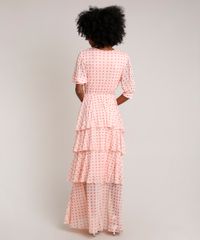 Vestido-Feminino-Mindset-Longo-Estampado-de-Poa-em-Camadas-Manga-Curta-Laranja-Claro-9837426-Laranja_Claro_2