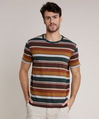 Camiseta-Masculina-Agua-de-Coco-Listrada-Manga-Curta-Gola-Careca-Verde-Escuro-9702013-Verde_Escuro_1