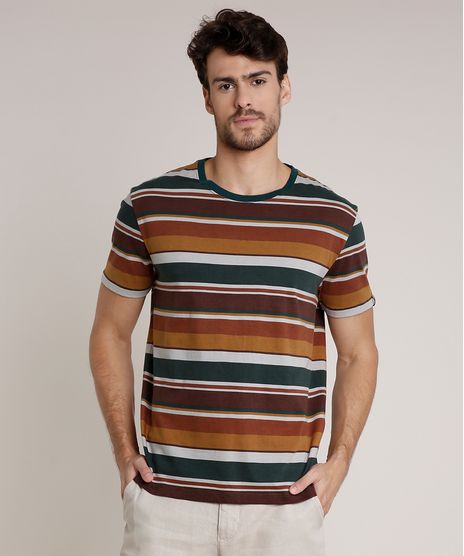 Camiseta-Masculina-Agua-de-Coco-Listrada-Manga-Curta-Gola-Careca-Verde-Escuro-9702013-Verde_Escuro_1