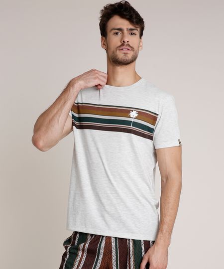 Camiseta-Masculina-Agua-de-Coco-com-Listras-Manga-Curta-Gola-Careca-Cinza-Mescla-Claro-9702014-Cinza_Mescla_Claro_1