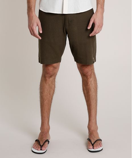 Bermuda-Masculina-Agua-de-Coco-em-Linho-Alfaiatada-Verde-Escuro-9760211-Verde_Escuro_1