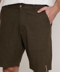 Bermuda-Masculina-Agua-de-Coco-em-Linho-Alfaiatada-Verde-Escuro-9760211-Verde_Escuro_2