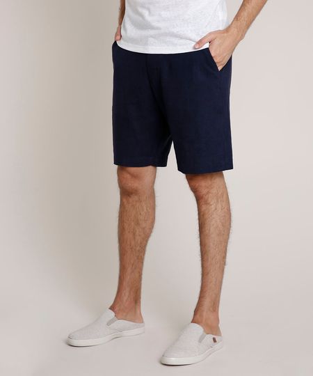 Bermuda-Masculina-Agua-de-Coco-em-Linho-Alfaiatada-Azul-Marinho-9760209-Azul_Marinho_1