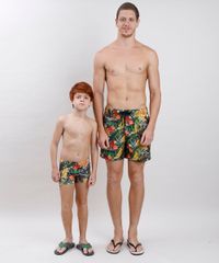 Sunga-Infantil-Agua-de-Coco-Boxer-Estampada-Cesto-de-Frutas-com-Protecao-UV50--Verde-Escuro-9776346-Verde_Escuro_2