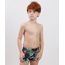 Sunga-Infantil-Blueman-Boxer-Tal-Pai-Tal-Filho-Estampada-de-Folhagem-Tropical-Protecao-UV50--Preta-9780444-Preto_1