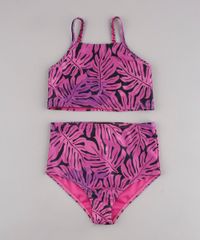 Biquini-Infantil-Triya-Tal-Mae-Tal-Filha-Halter-Neck-Hot-Pant-Estampado-de-Folhagem-com-Protecao-UV50--Roxo-9773599-Roxo_6