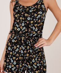 Macaquinho-Feminino-Estampado-Floral-com-Faixa-para-Amarrar-Alca-Fina-Preto-9832826-Preto_4