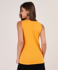 Regata-Feminina-Cavada-Garfield-Decote-Redondo-Mostarda-9799325-Mostarda_2