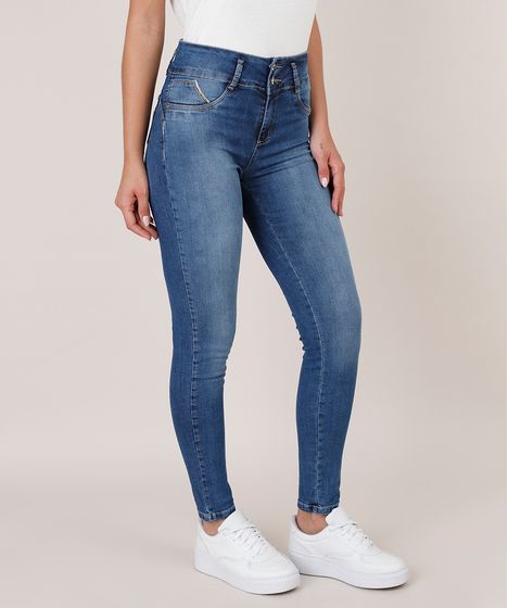 calça jeans sawary com bojo