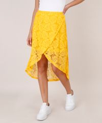 Saia-Feminina-Midi-em-Renda-com-Transpasse-Amarela-9623010-Amarelo_1