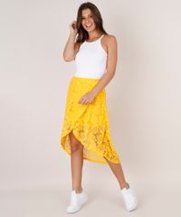 Saia-Feminina-Midi-em-Renda-com-Transpasse-Amarela-9623010-Amarelo_3