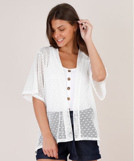 Kimono-Feminino-em-Tela-com-Poa-Manga-Curta-Off-White-9774902-Off_White_1