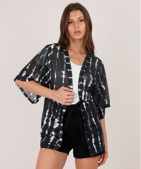 Kimono-Feminino-Estampado-Tie-Dye-Manga-Curta-Preto-9696705-Preto_1