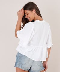 Blusa-Feminina-Maquinetada-com-Babado-e-Tassel-Manga-Curta-Decote-Redondo-Off-White-9630042-Off_White_2