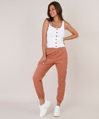 Calca-Jeans-Feminina-Jogger-com-Bolsos--Cobre-9797117-Cobre_3