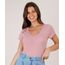 Blusa-Feminina-Basica-Flame-Manga-Curta-Decote-Redondo-Rose-Escuro-9677408-Rose_Escuro_1