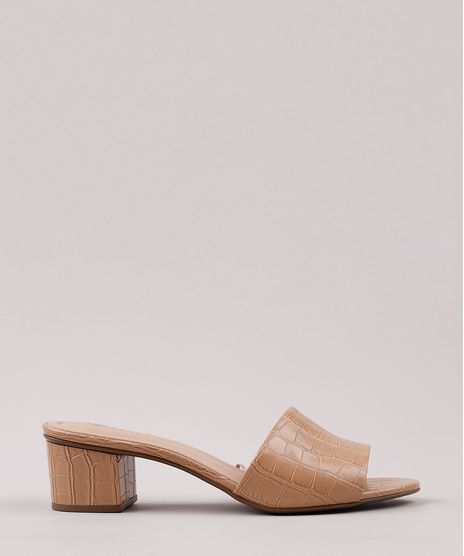 Tamanco-Feminino-Via-Uno-Texturizado-Croco-Salto-Medio-Bege-9836913-Bege_1