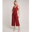 Macacao-Feminino-Pantacourt-Estampado-de-Poa-com-Faixa-para-Amarrar-Alca-Larga-Vermelho-Escuro-9721460-Vermelho_Escuro_1