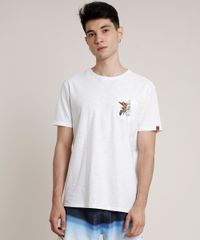 Camiseta-Masculina-com-Bolso-Estampado-Floral-Manga-Curta-Gola-Careca-Off-White-9766770-Off_White_1