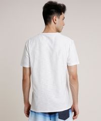 Camiseta-Masculina-com-Bolso-Estampado-Floral-Manga-Curta-Gola-Careca-Off-White-9766770-Off_White_2