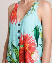 Macaquinho-Feminino-Estampado-Floral-com-Botoes-Sem-Manga-Verde-Agua-9654726-Verde_Agua_4