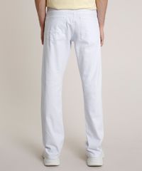 Calca-de-Sarja-Masculina-Reta--Branca-9776592-Branco_4