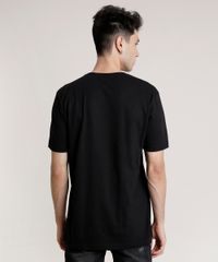Camiseta-Masculina-Turma-do-Mickey-com-Bolso-Manga-Curta-Gola-Careca-Preta-9757271-Preto_2