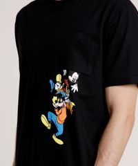 Camiseta-Masculina-Turma-do-Mickey-com-Bolso-Manga-Curta-Gola-Careca-Preta-9757271-Preto_4