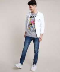 Camiseta-Masculina-Muppets--Rock-On---Manga-Curta-Gola-Careca-Cinza-Mescla-Claro-9719862-Cinza_Mescla_Claro_3