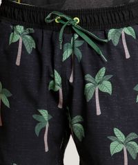 Short-Masculino-Estampado-de-Coqueiros-com-Bolsos-Preto-9734061-Preto_2
