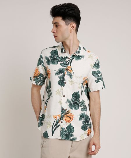 Camisa-Masculina-Tradicional-com-Linho-Estampada-Floral-Manga-Curta-Bege-Claro-9734603-Bege_Claro_1 Camisa-Masculina-Tradicional-com-Linho-Estampada-Floral-Manga-Curta-Bege-Claro-9734603-Bege_Claro_1