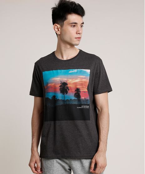 Camiseta-Masculina-com-Estampa-de-Paisagem-Manga-Curta-Gola-Careca-Cinza-Mescla-Escuro-9717901-Cinza_Mescla_Escuro_1
