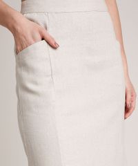 Saia-Feminina-Midi-em-Linho-com-Fenda-e-Bolsos-Kaki-9637726-Kaki_4