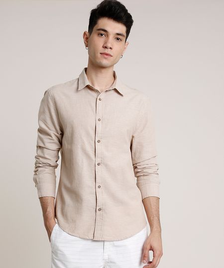 Camisa-Masculina-Tradicional-com-Linho-Manga-Longa-Bege-9660414-Bege_1 Camisa-Masculina-Tradicional-com-Linho-Manga-Longa-Bege-9660414-Bege_1