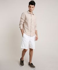 Camisa-Masculina-Tradicional-com-Linho-Manga-Longa-Bege-9660414-Bege_3