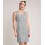 Vestido-Feminino-Curto-Estampado-Xadrez-com-Fenda-Sem-Manga-Cinza-9640738-Cinza_1