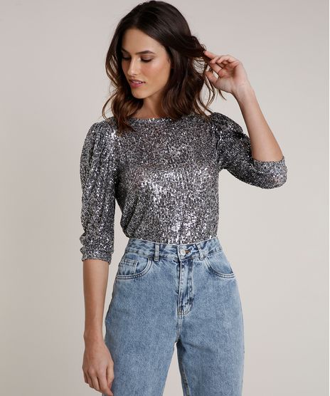 Blusa-Feminina-Mindset-em-Paetes-Manga-Bufante-Decote-Redondo-Prateada-9849839-Prateada_1