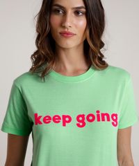 T-Shirt-Feminina-Mindset--Keep-Going--Manga-Curta-Decote-Redondo-Verde-Claro-9843842-Verde_Claro_4
